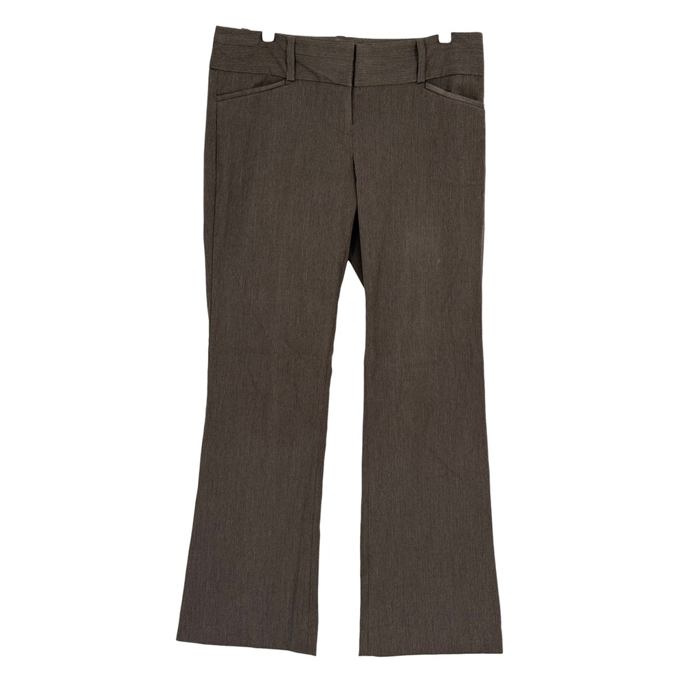 The Limited Exact Stretch Dress Pants Brown Textured Bootcut 10